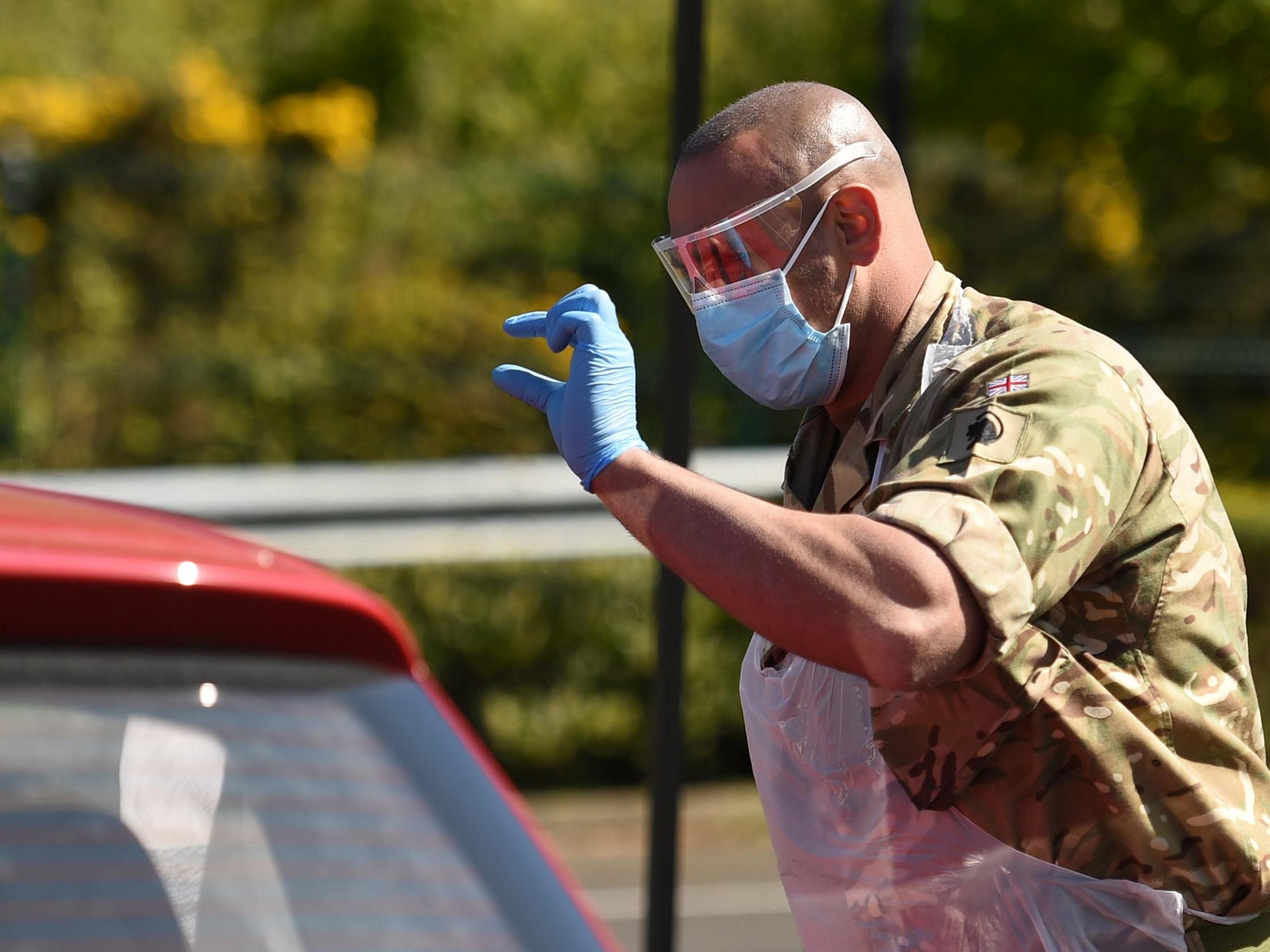 The military assists at a facility in Scarborough