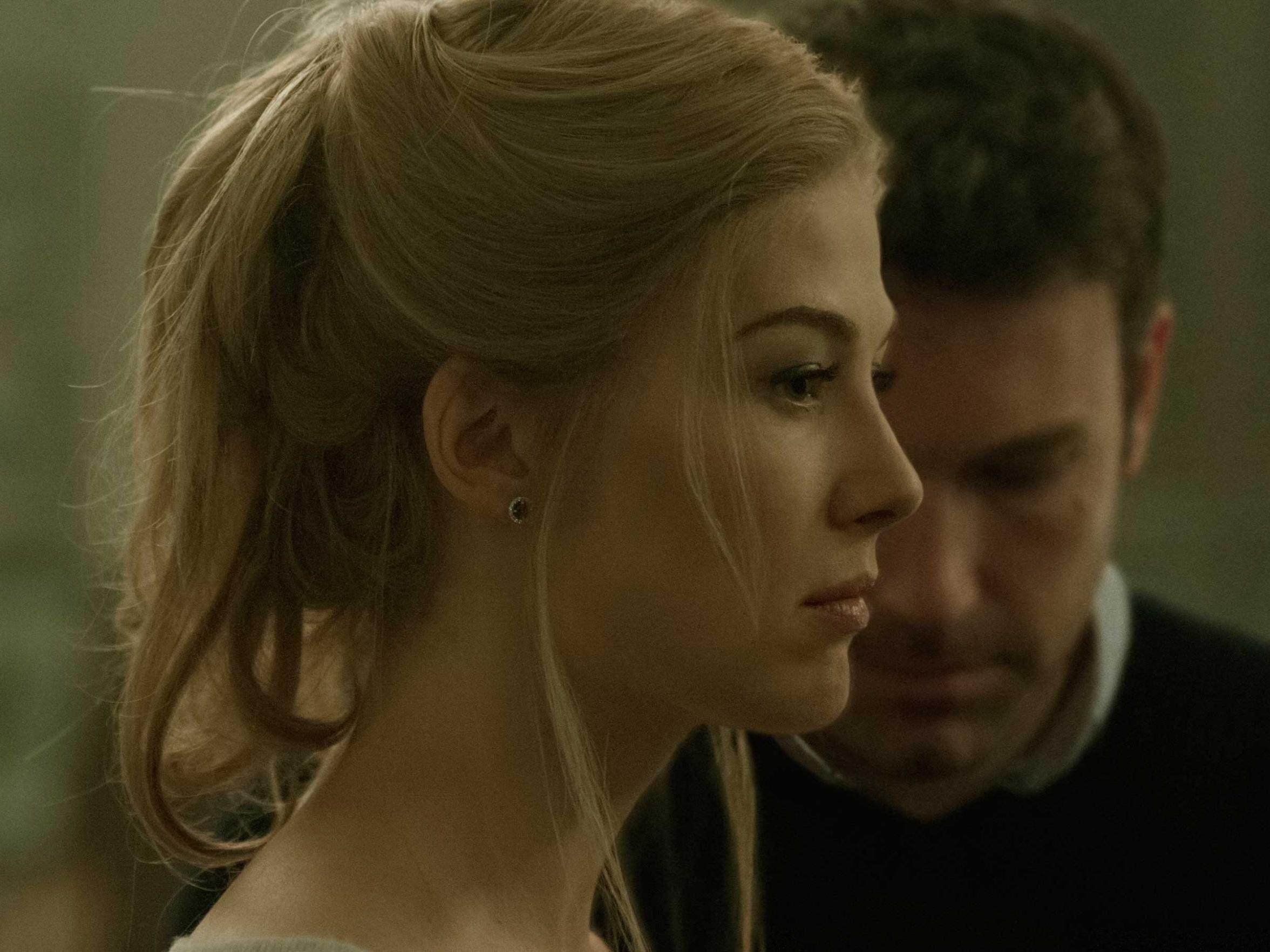 Bewitching: alongside Ben Affleck in ‘Gone Girl’ (2014)