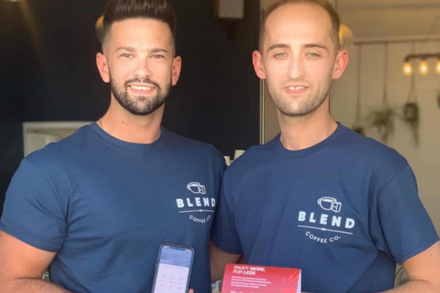 Oli Crawley, left, and Tom Jennion of Blend Coffee Co