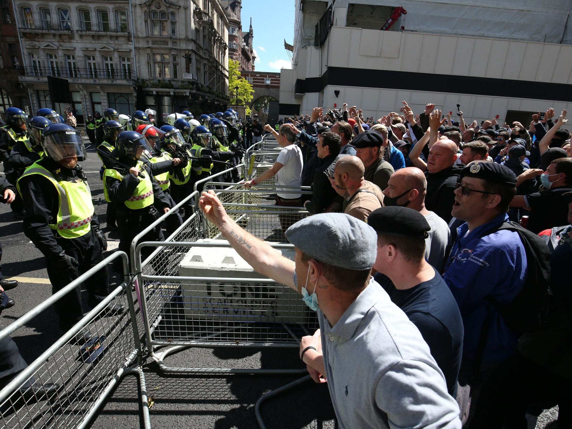 Thousands of protesters flocked to London in a protest to ‘defend statues’ in June