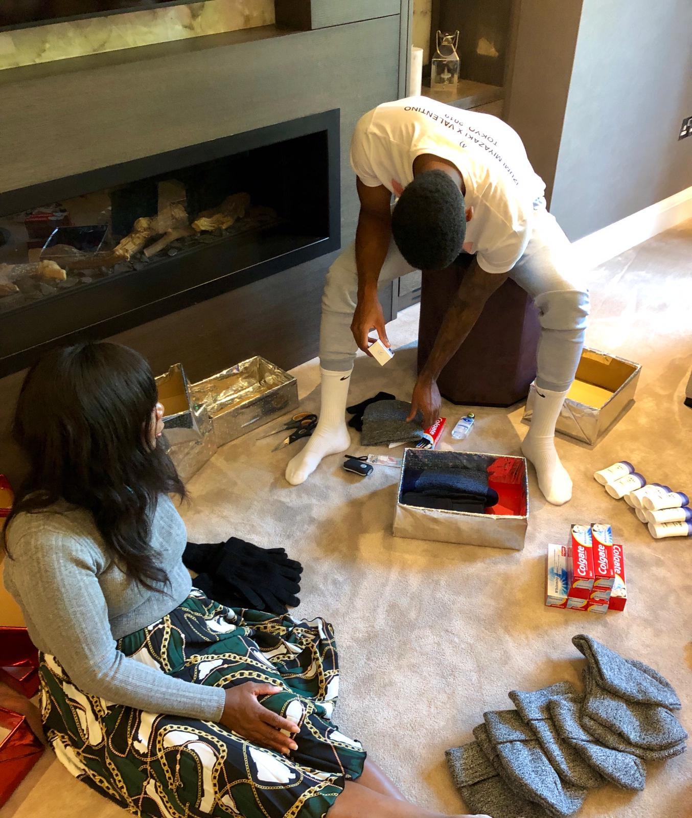 Rashford and his mother Melanie have been putting together charity boxes for the vulnerable