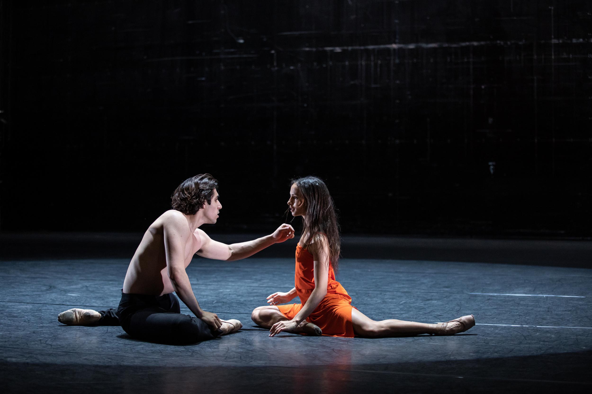 Cesar Corrales and Francesca Hayward performing in 'Live from Covent Garden' at the Royal Opera House