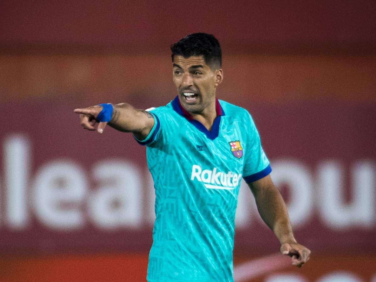 Luis Suarez came off the bench against Mallorca