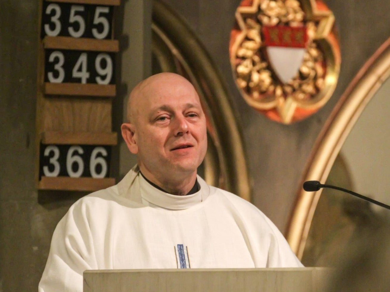 Father Christopher Posluszny, dean of Sheffield Cathedral Church of Saint Marie