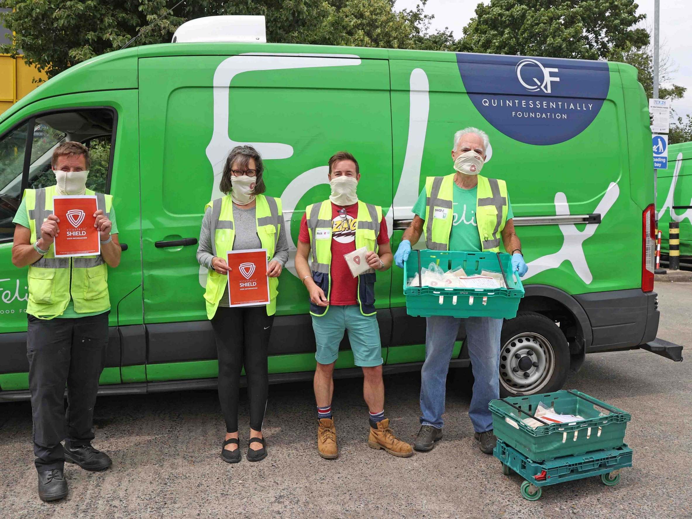 New facemasks are distributed from the Felix Depot to Acton Homeless Concern