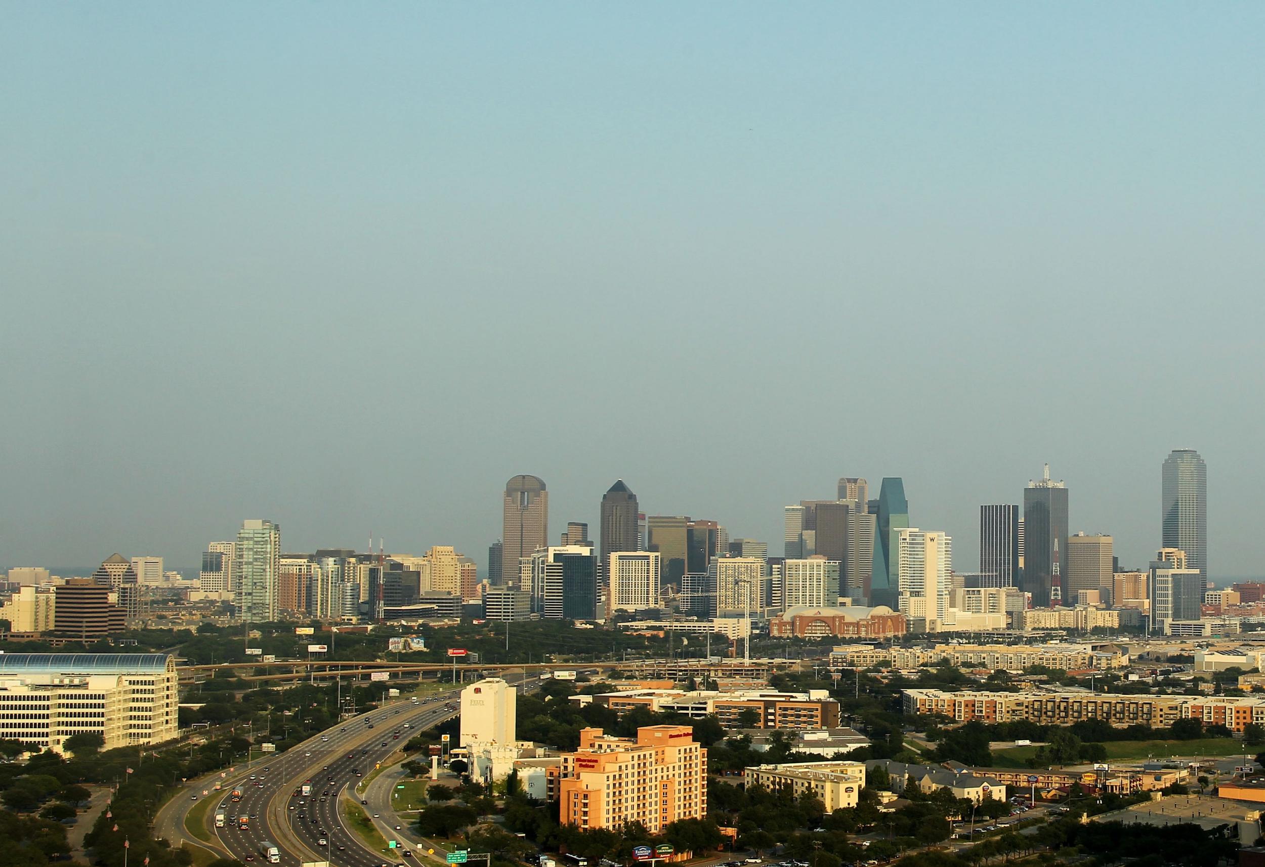 View of the skyline of downtown Dallas, Texas