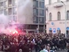 Far-right group meets outside National Roma Council following murders in Budapest