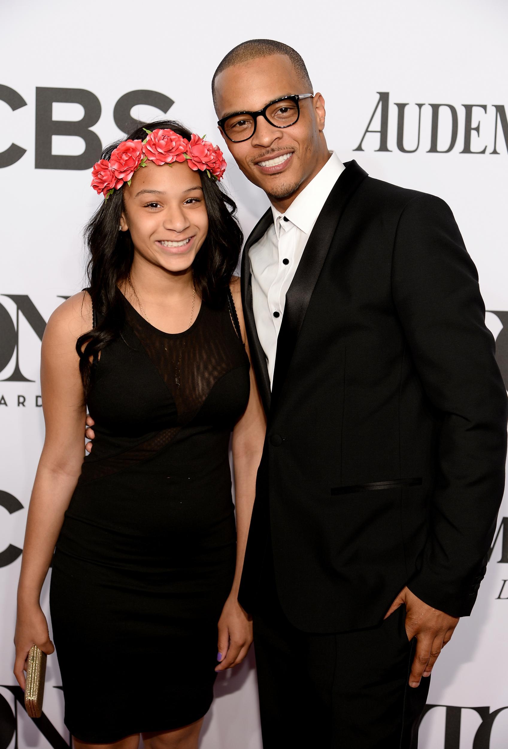 Deyjah Harris and her father T.I. at the 68th Annual Tony Awards in June 2014 (Getty)