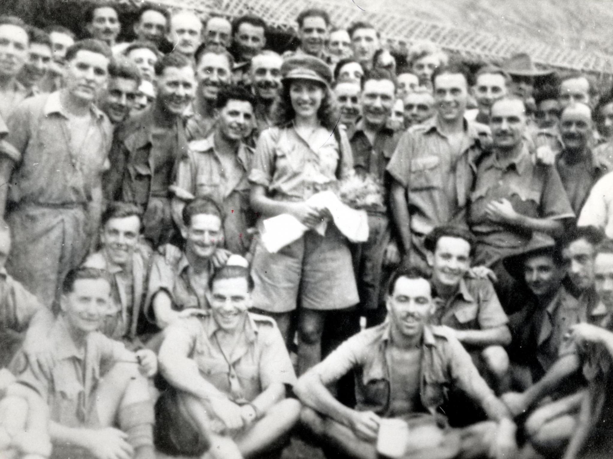 With troops in Burma, 1942