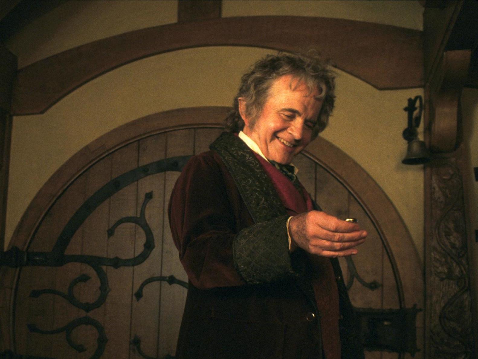 Ian Holm as Bilbo Baggins in ‘The Lord of the Rings: The Fellowship of the Ring’