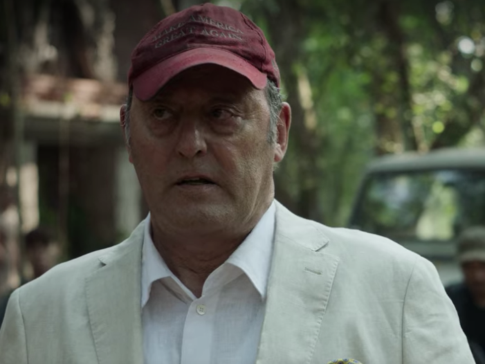 Man in the white suit: Reno as smuggler Desroche in ‘Da 5 Bloods’