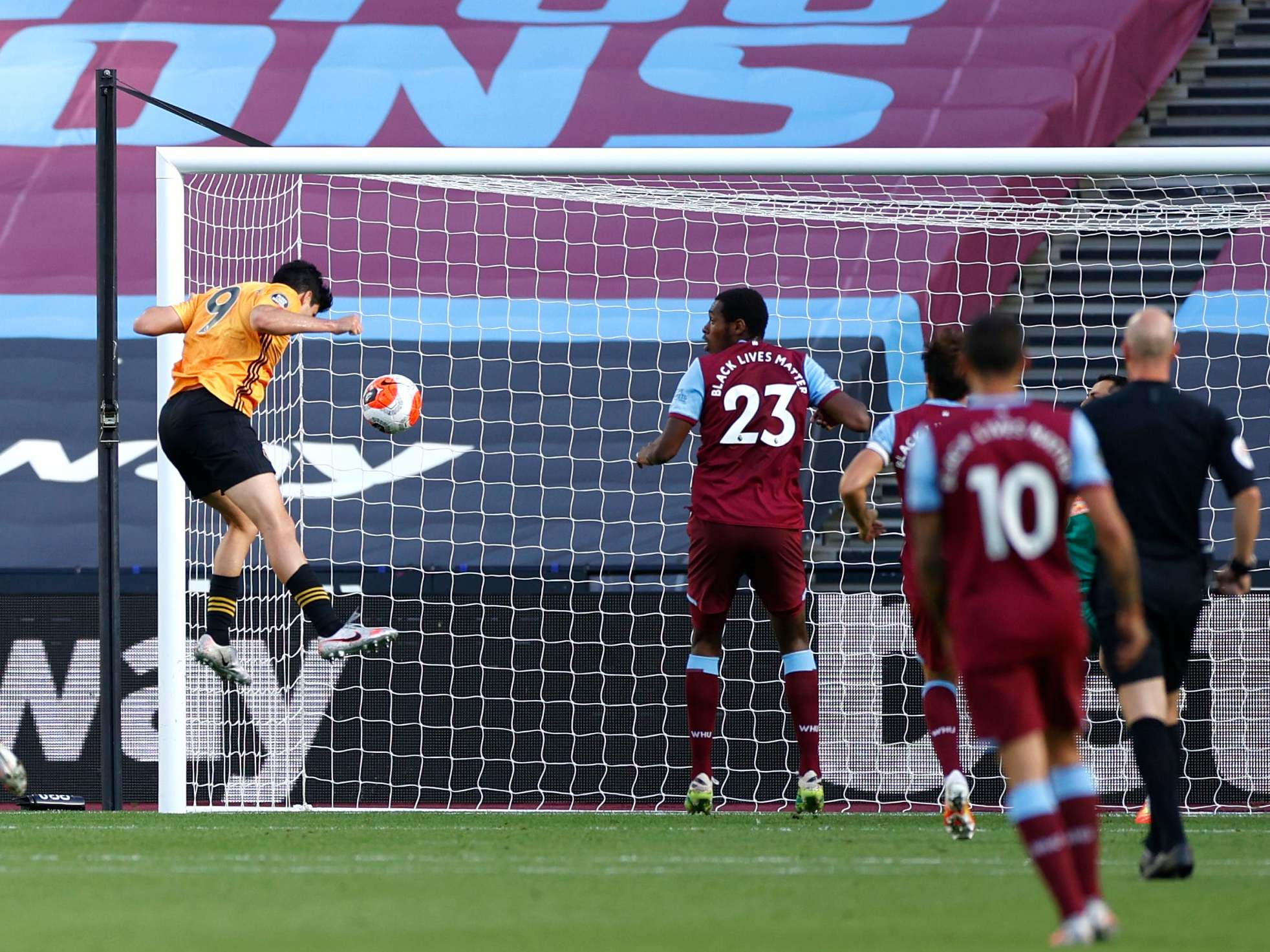 Raul Jimenez heads Wolves into the lead