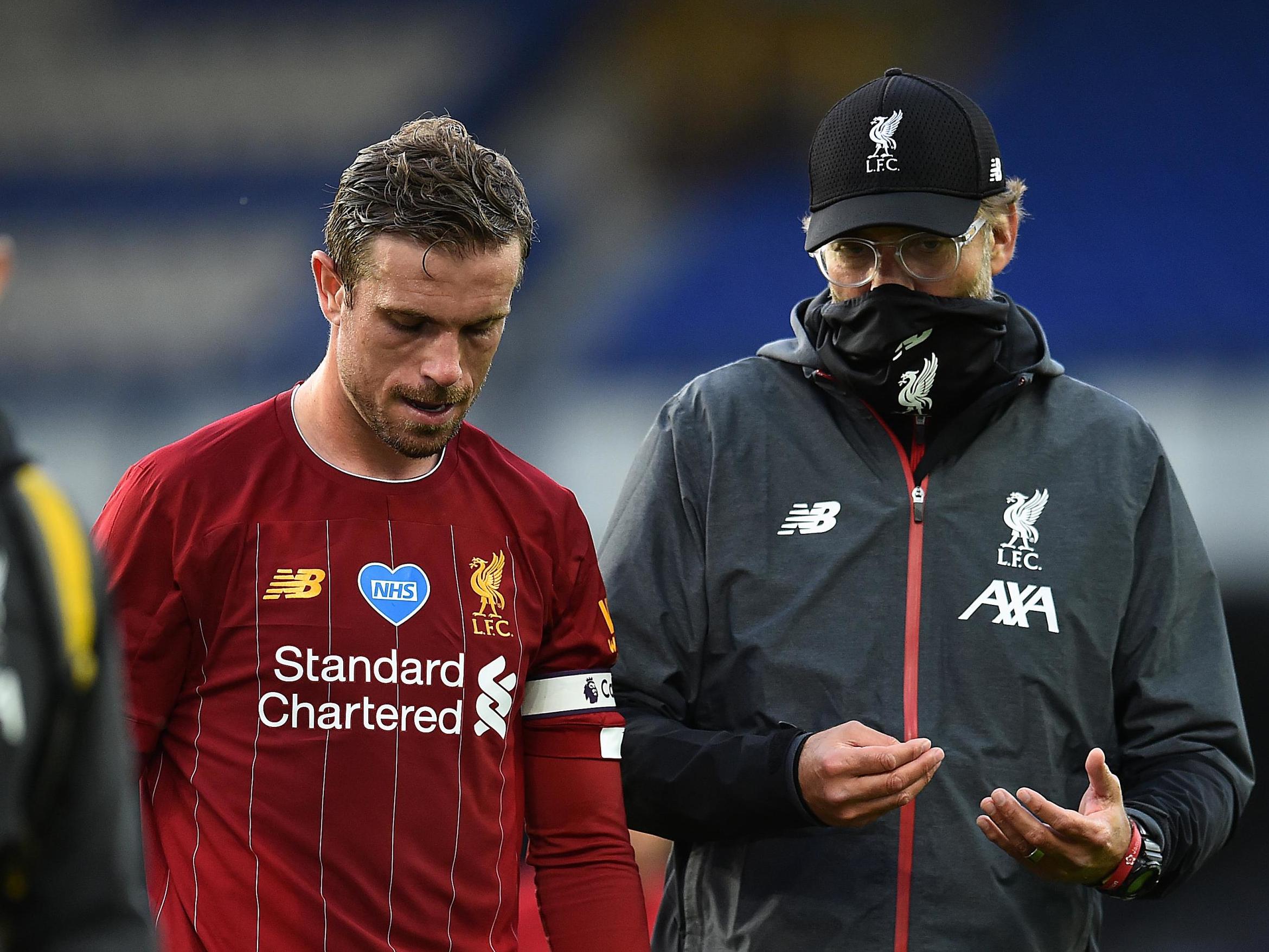 Jurgen Klopp and Liverpool captain Jordan Henderson