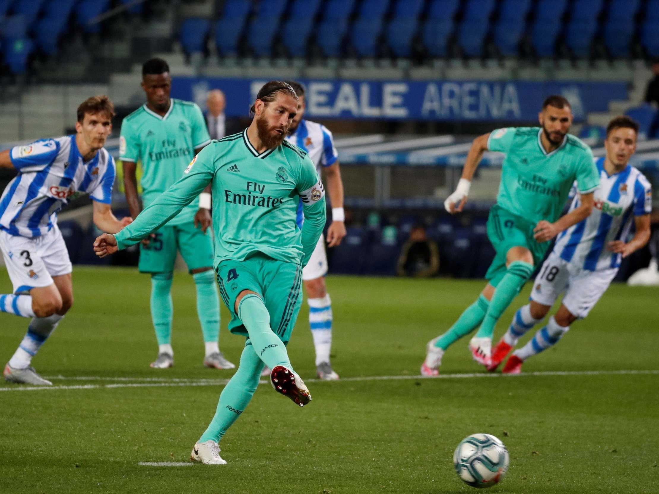 Sergio Ramos guides a finish home from the penalty spot