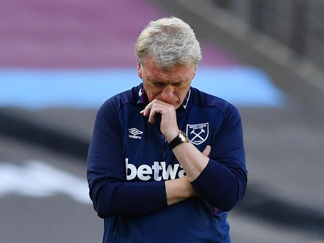 West Ham United manager David Moyes is unable to hide his dejection (Reuters)