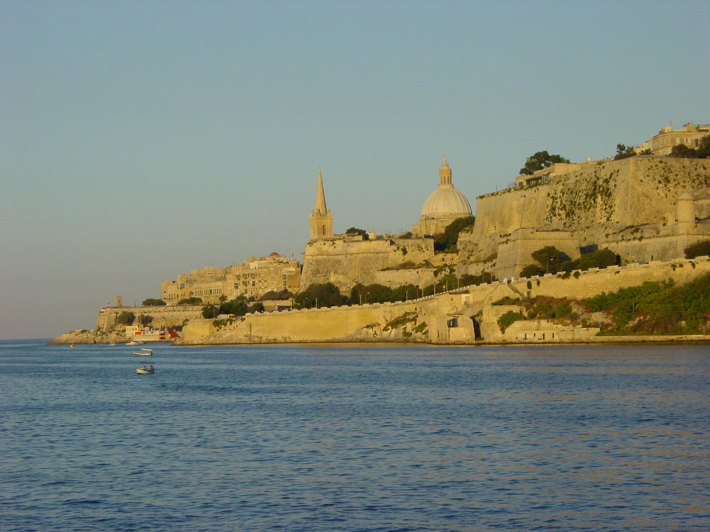 Glowing places: the shore of Malta