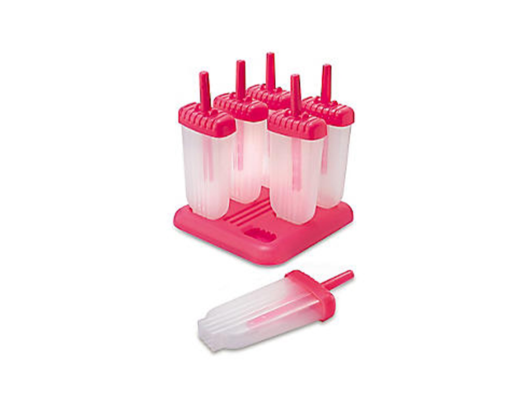 Make sweet treats and healthy snacks with this ice lolly mould