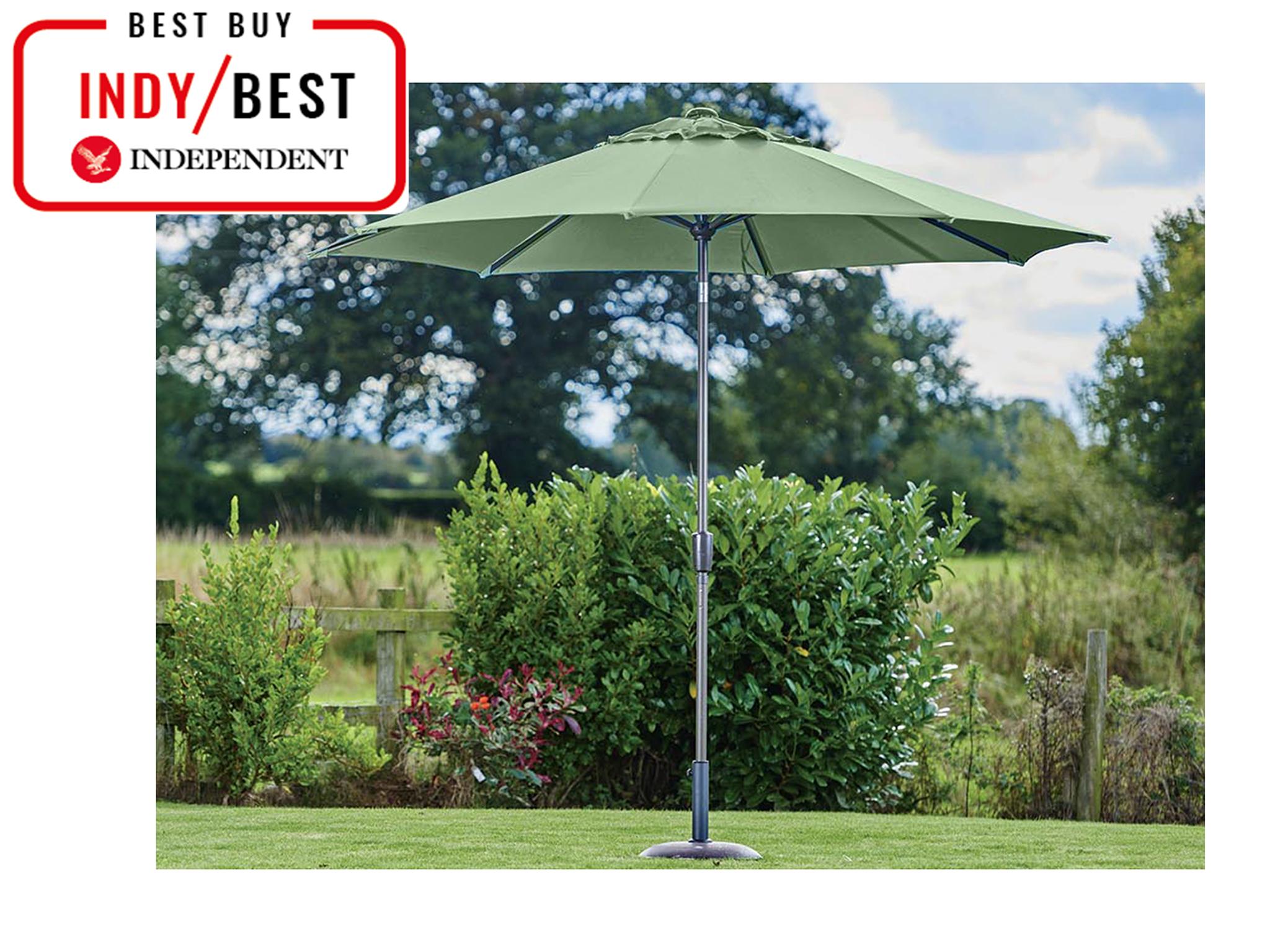 Create a stylish bit of shade with this parasol that we found to be sturdy and easy to adjust (The Independent)