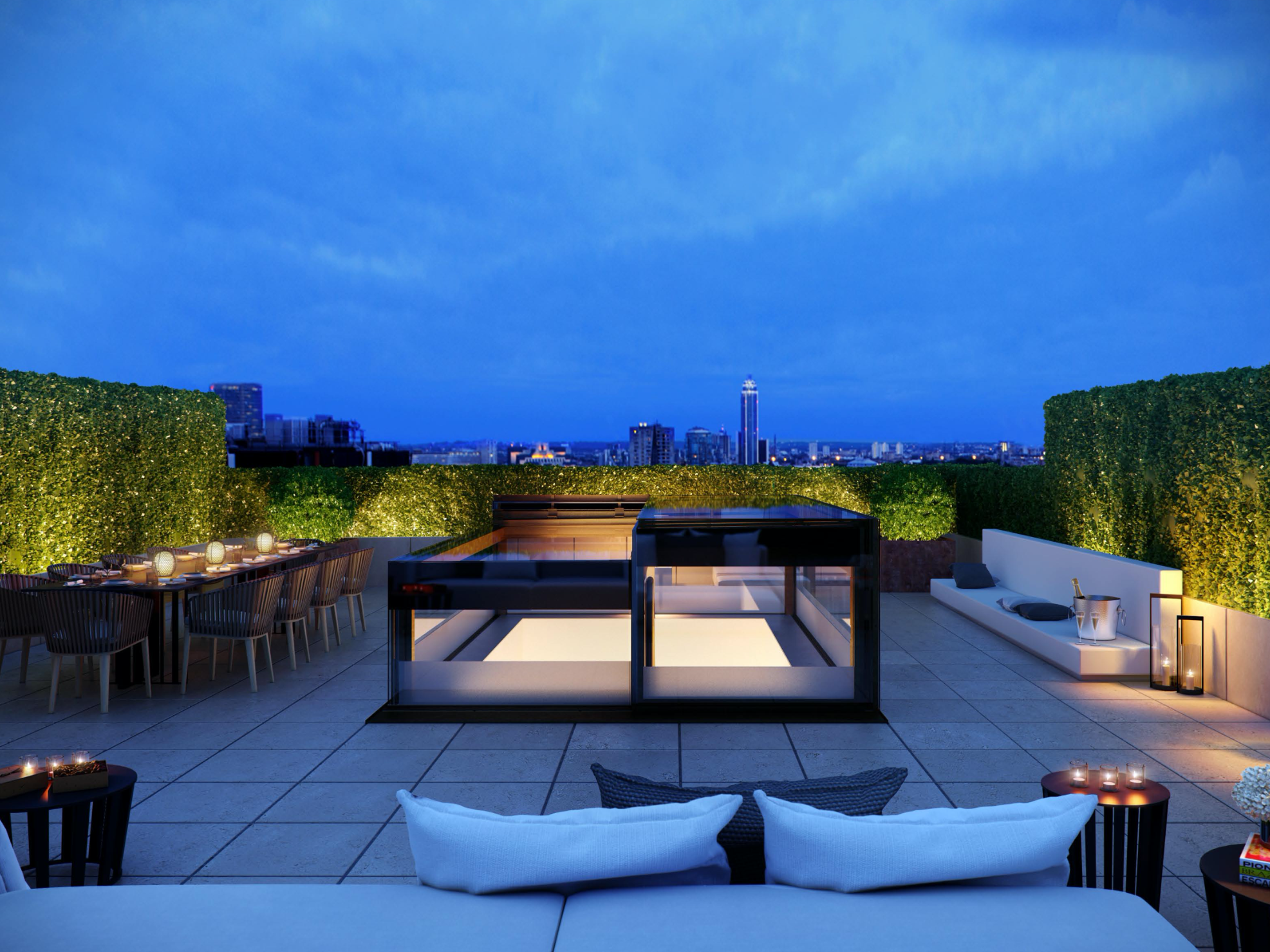 Kings Gate roof terrace by Millier