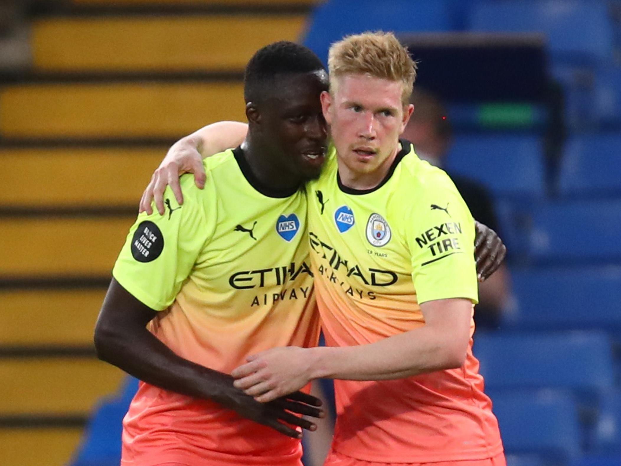 Manchester City’s Kevin De Bruyne celebrates (Reuters)