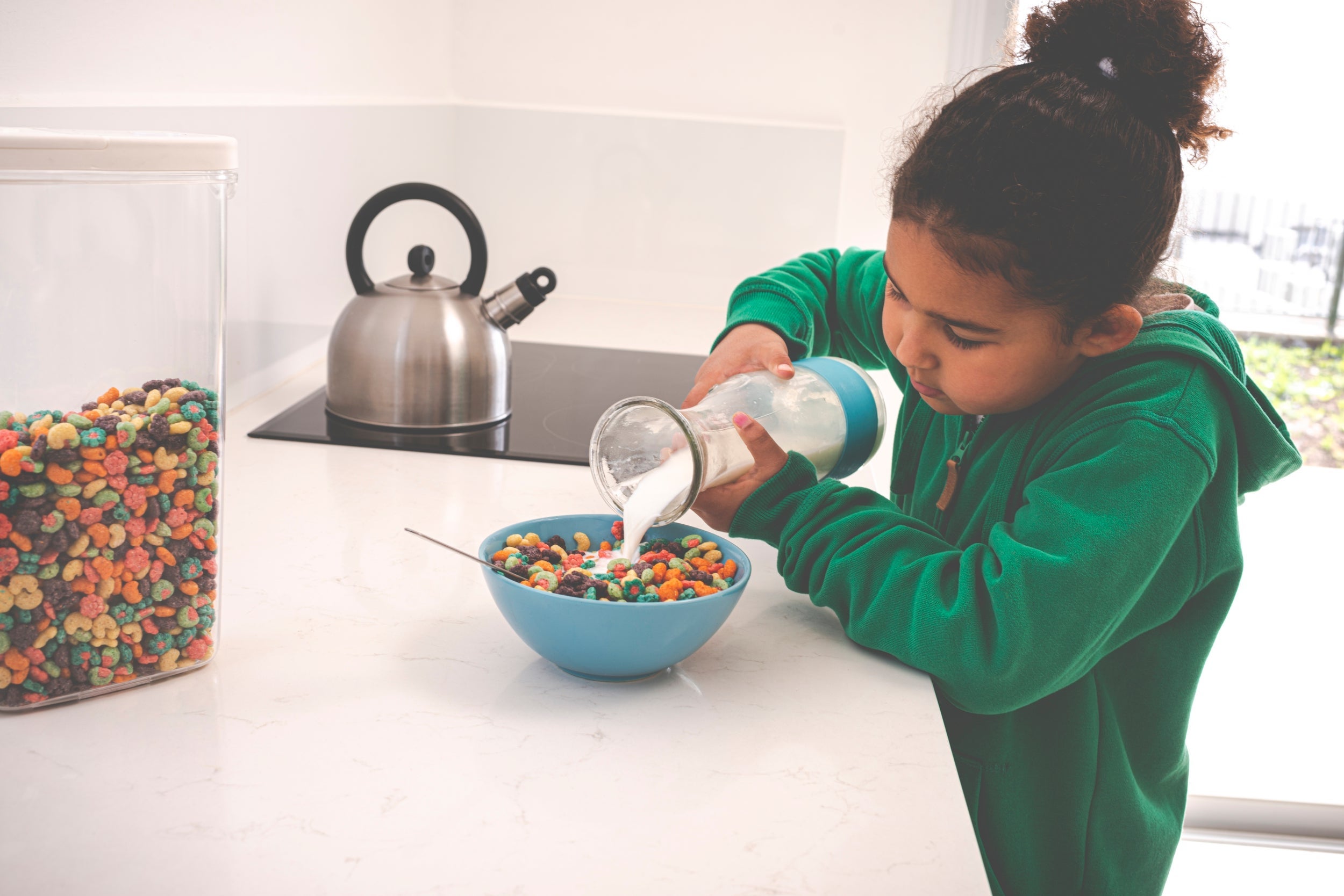 Six-year-olds are able to make breakfast