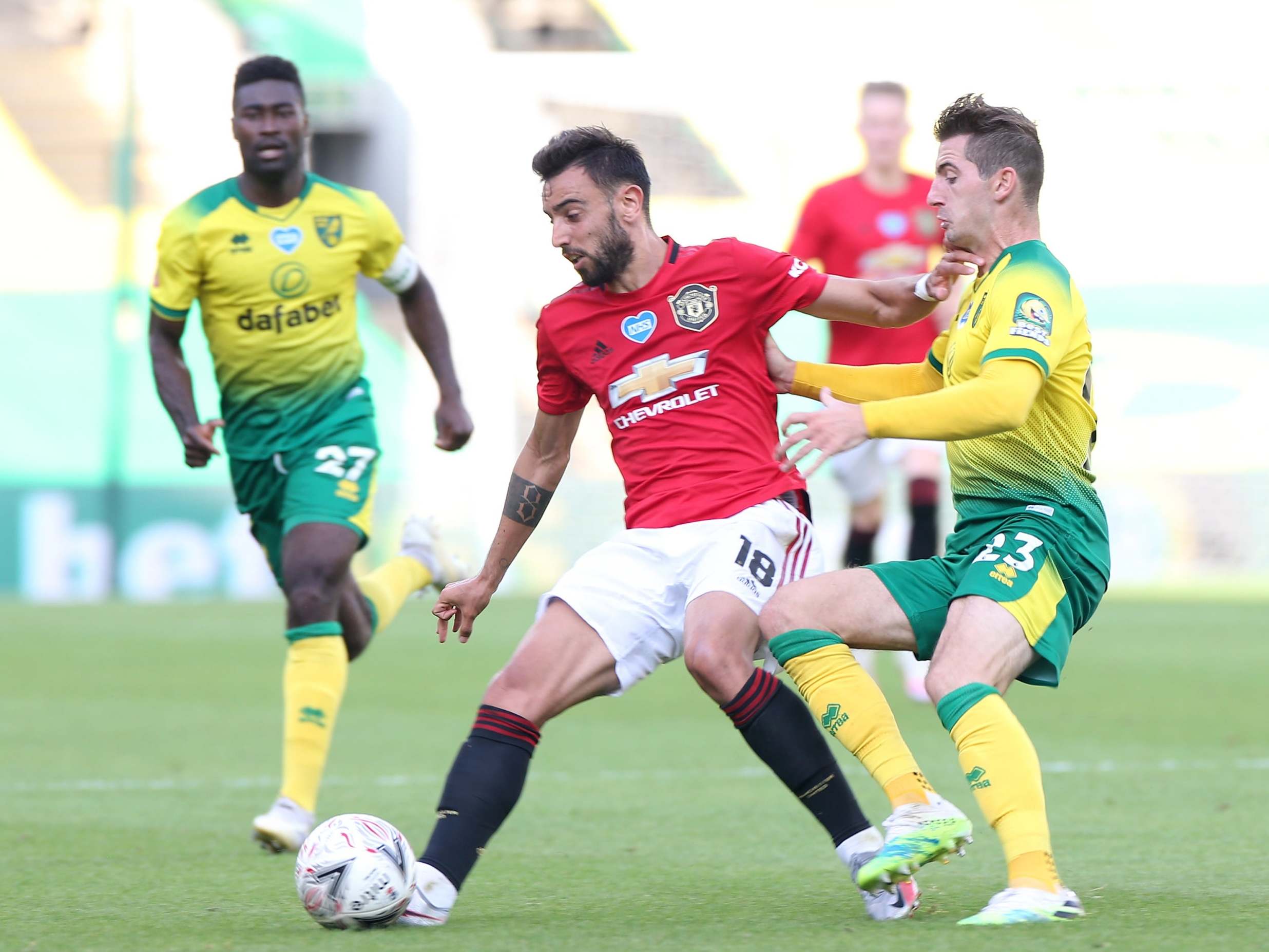 Bruno Fernandes had another impressive game in midfield