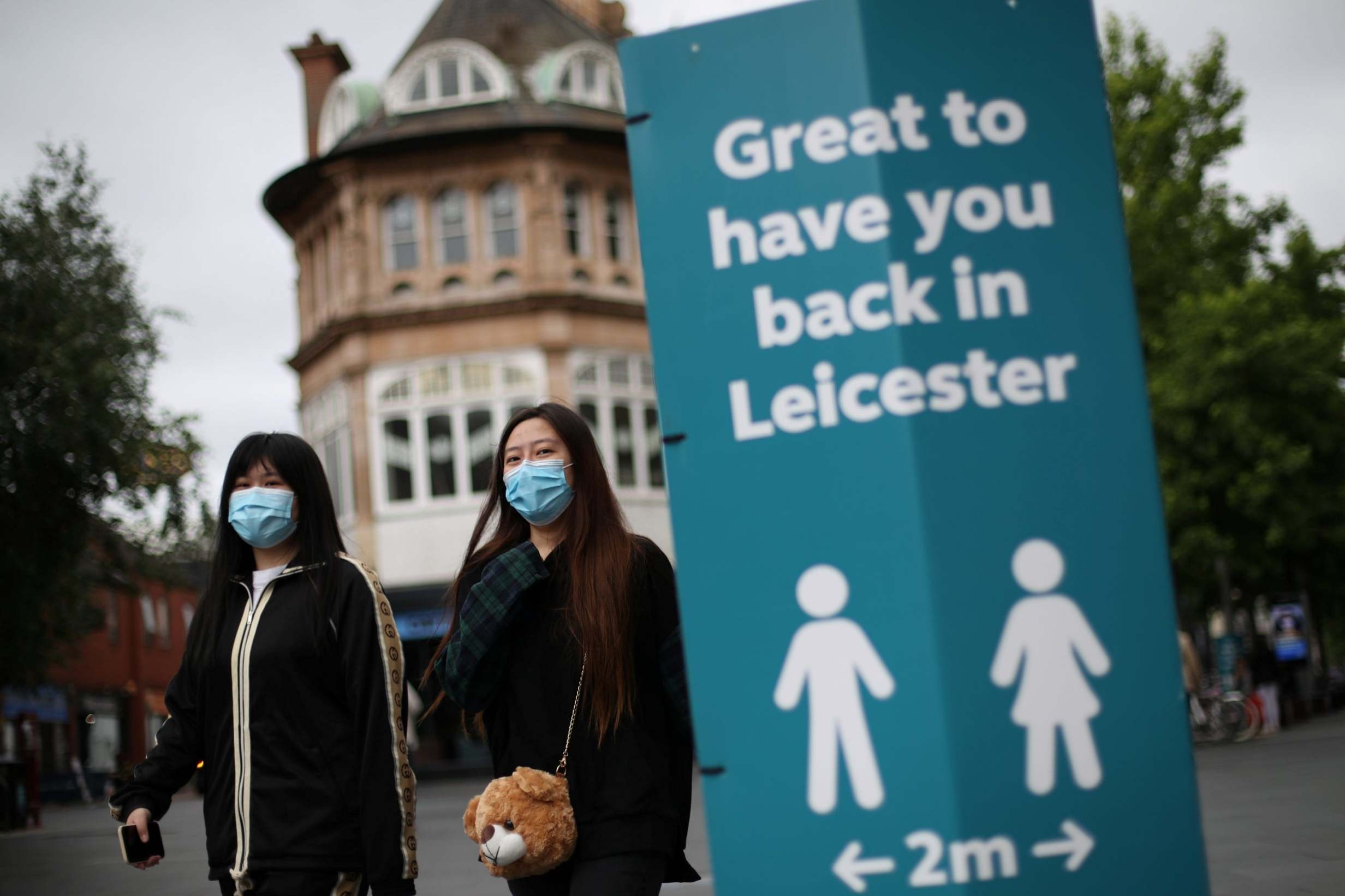 Non-essential shops were closed in Leicester on Tuesday (Reuters)