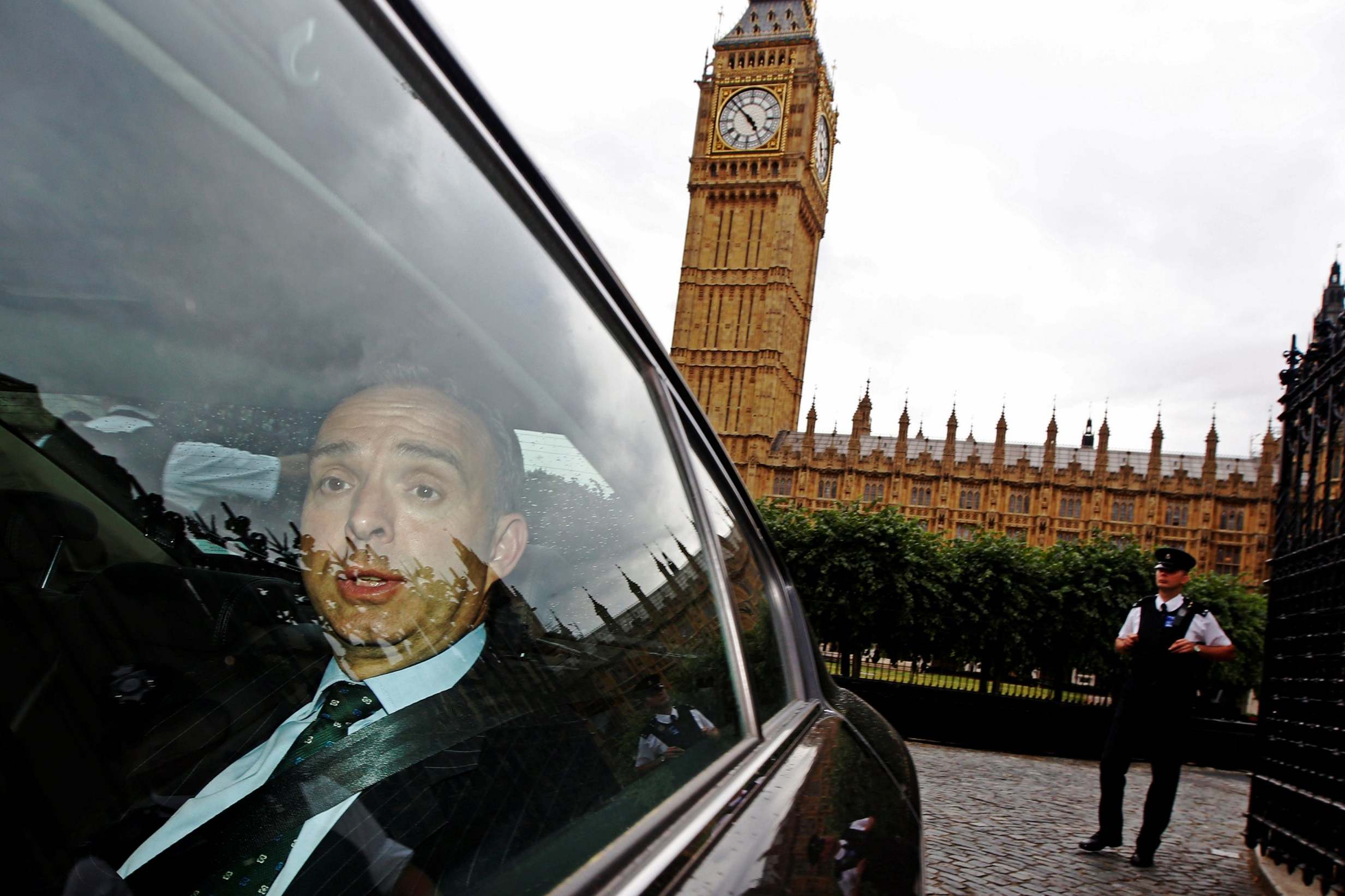 Mark Sedwill, the then-top civil servant at the Home Office, leaves the Houses of Parliament in 2014