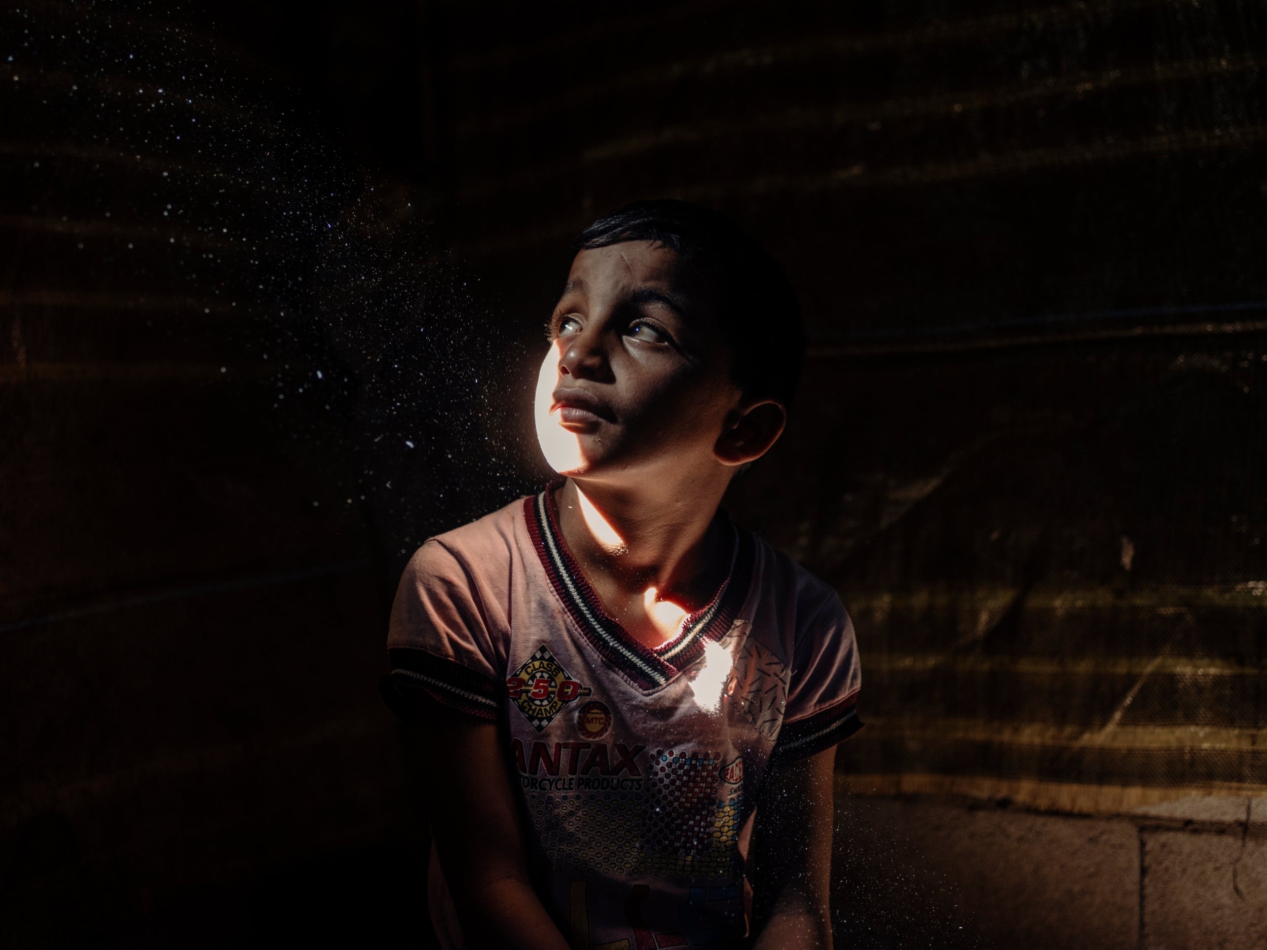 Ali, nine, a Syrian refugee arrived in Lebanon in 2011