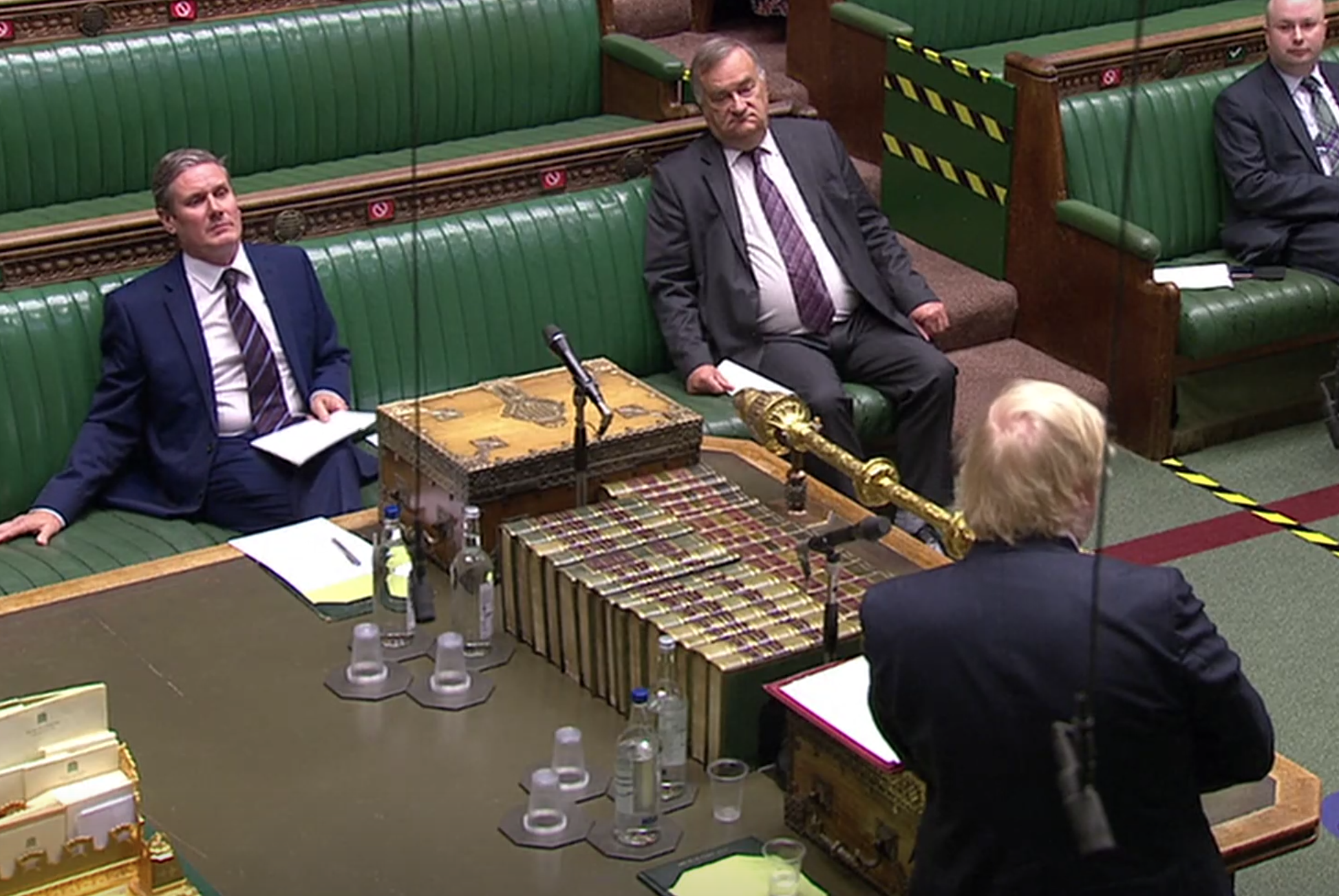 Boris Johnson addresses the Commons (Reuters)