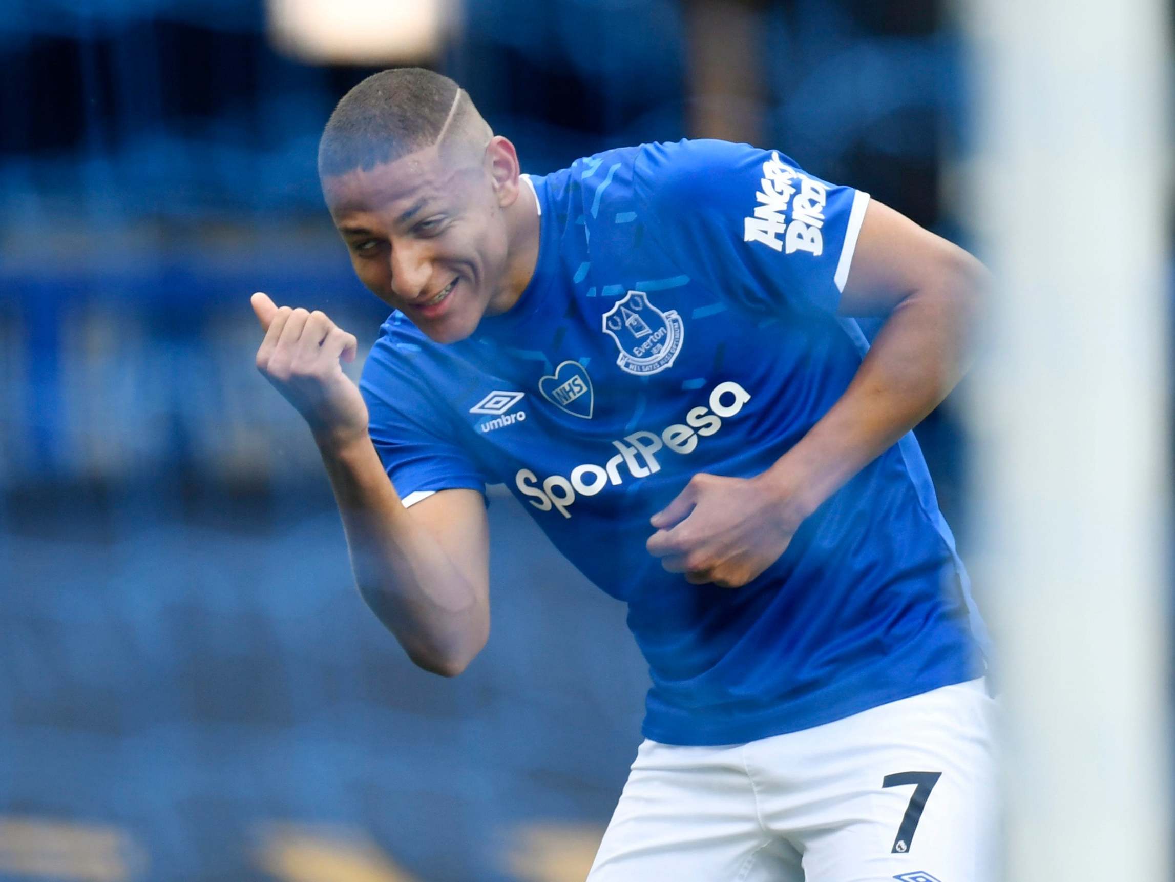 Richarlison celebrates his early goal