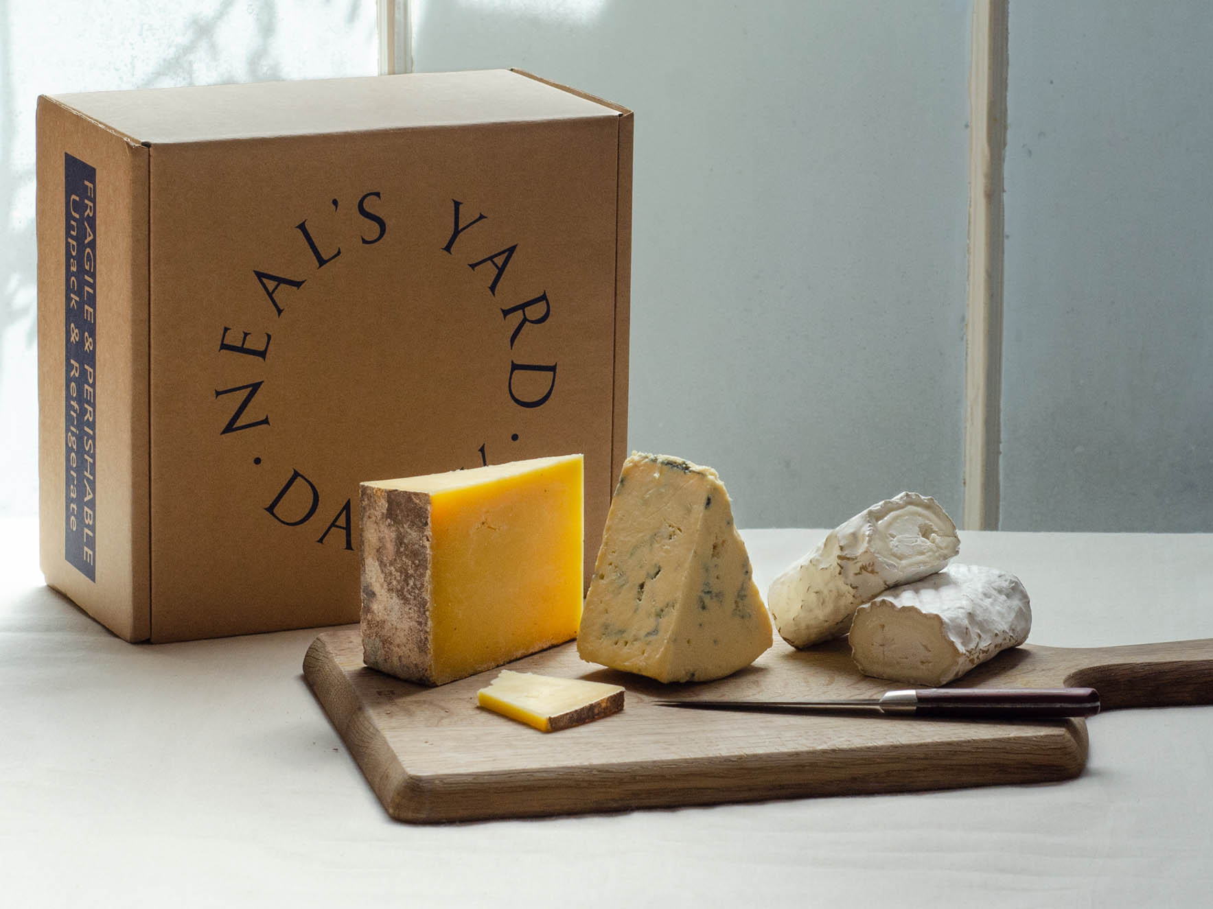 Neal’s Yard teamed up with Jamie Oliver to create the Save British Cheese box (Neal’s Yard Dairy)