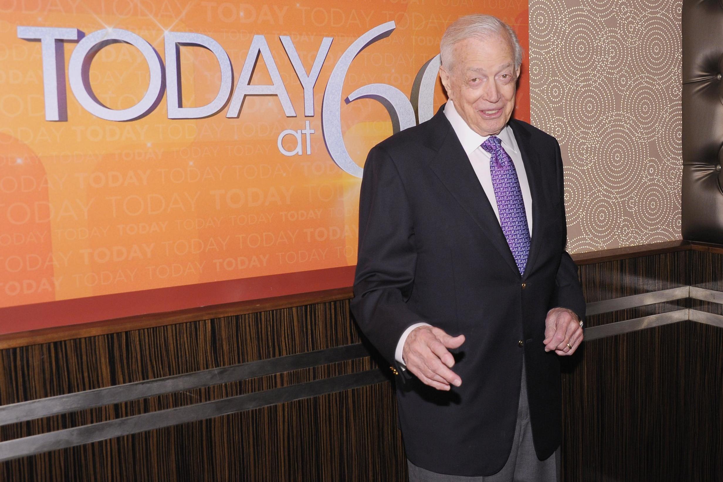 Hugh Downs attends the Today show 60th anniversary celebration on 12 January 2012 in New York City.