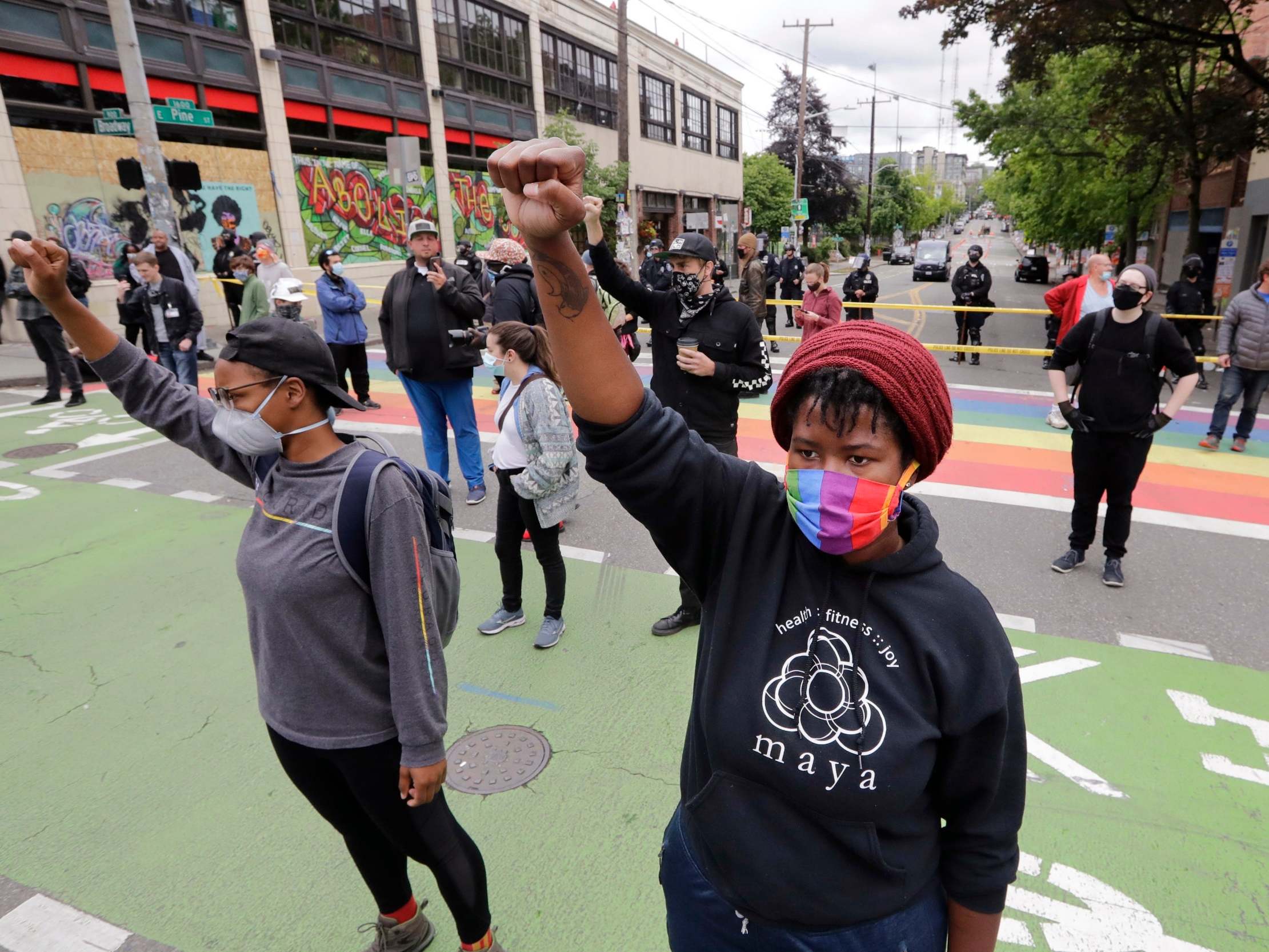 Independent correspondent Andrew Buncombe was arrested while filming police clearing out the protest zone known as Chop in Seattle this week