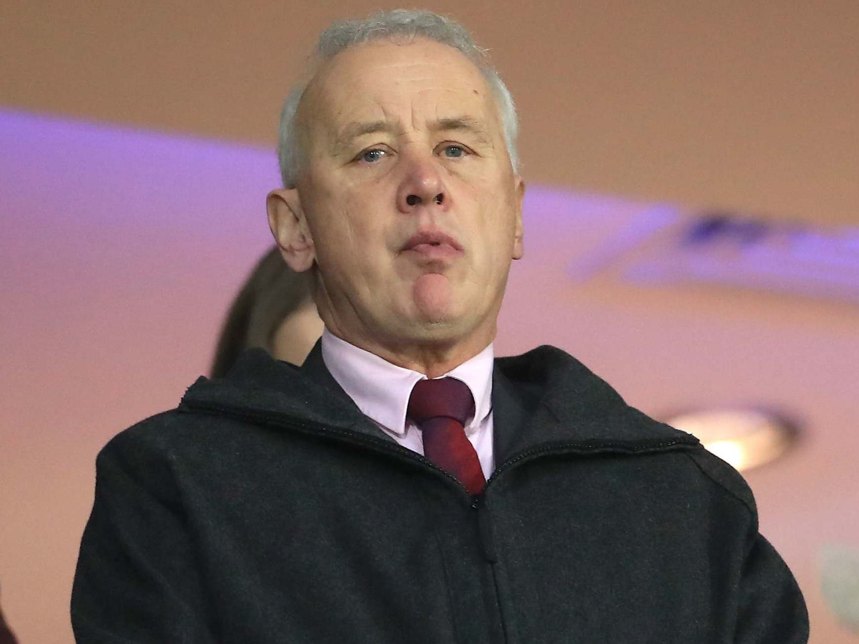 EFL chairman Rick Parry was filmed while speaking with a Wigan supporter