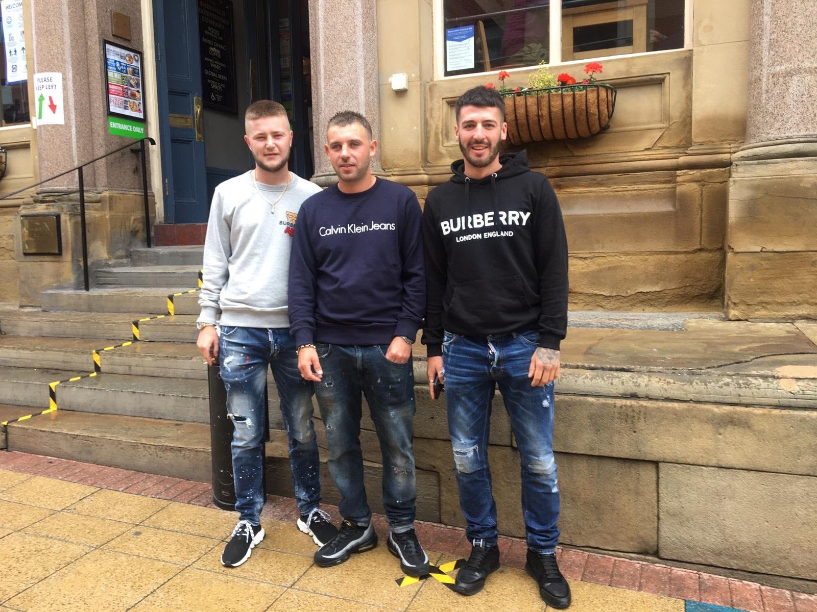 Bobby Palmer, Paul Smith and Connor Bowling