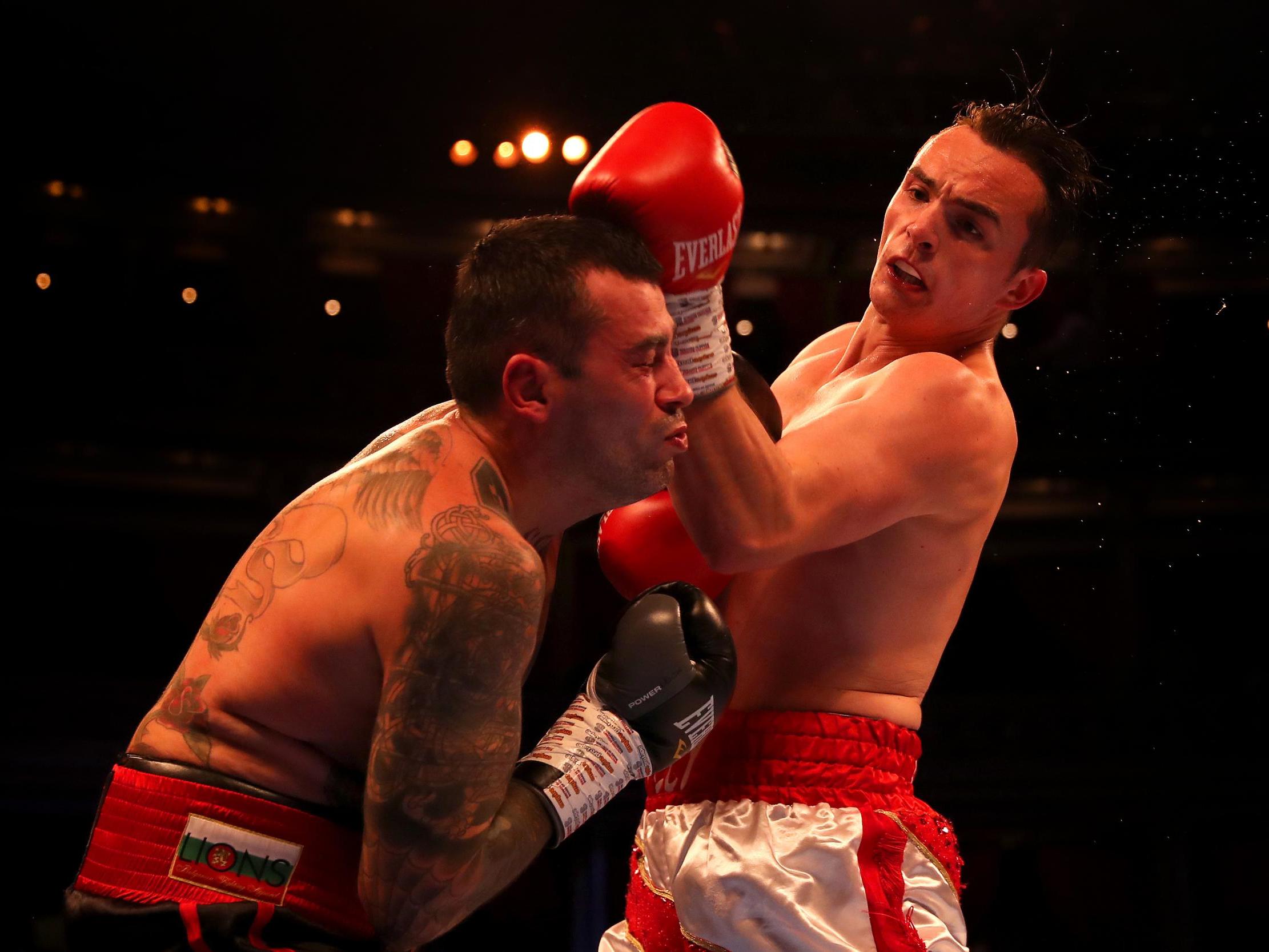 Brad Foster (right) headlines boxing's return this Friday night