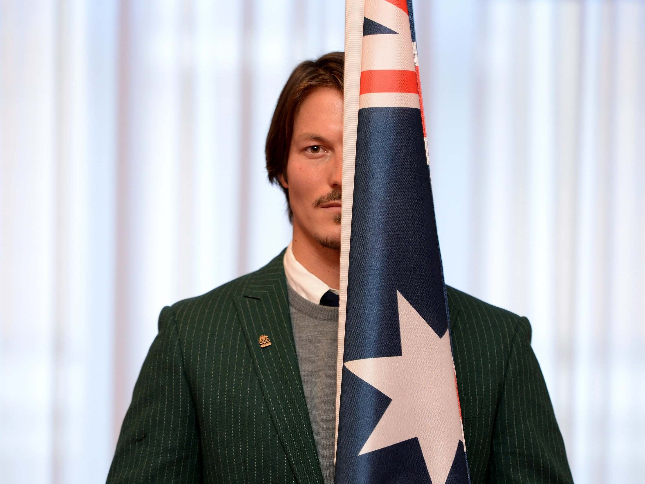 Alex Pullin carried the Australian flag at the 2014 Sochi Winter Olympics