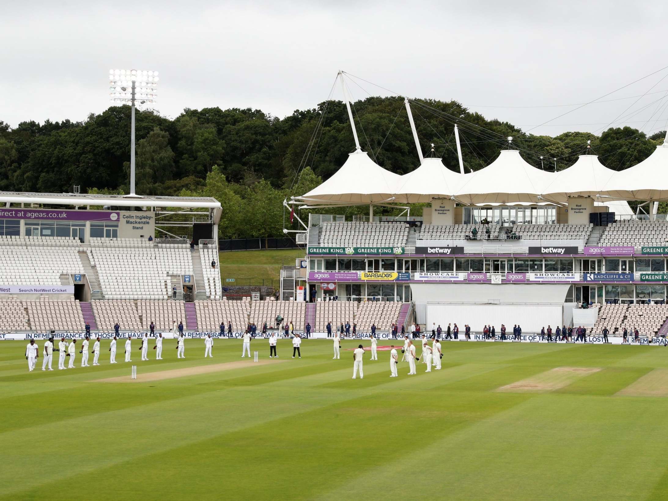 England are playing West Indies in Southampton