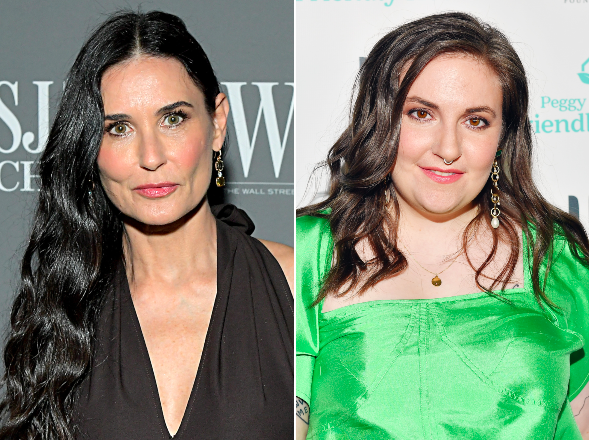 Demi Moore and Lena Dunham