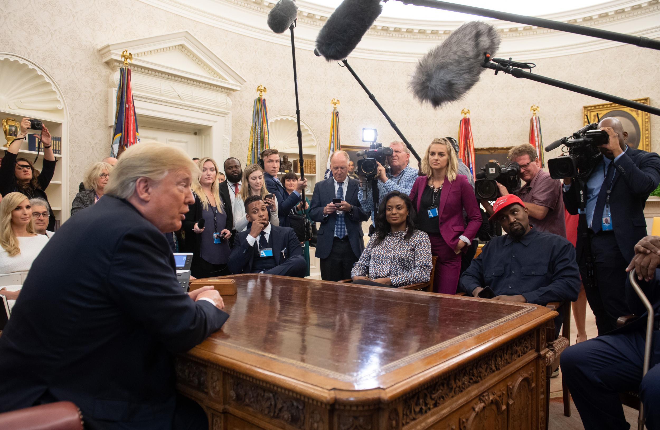 Trump and Kanye were once seemingly close friends, but West has now dumped the president in favour of his own bid