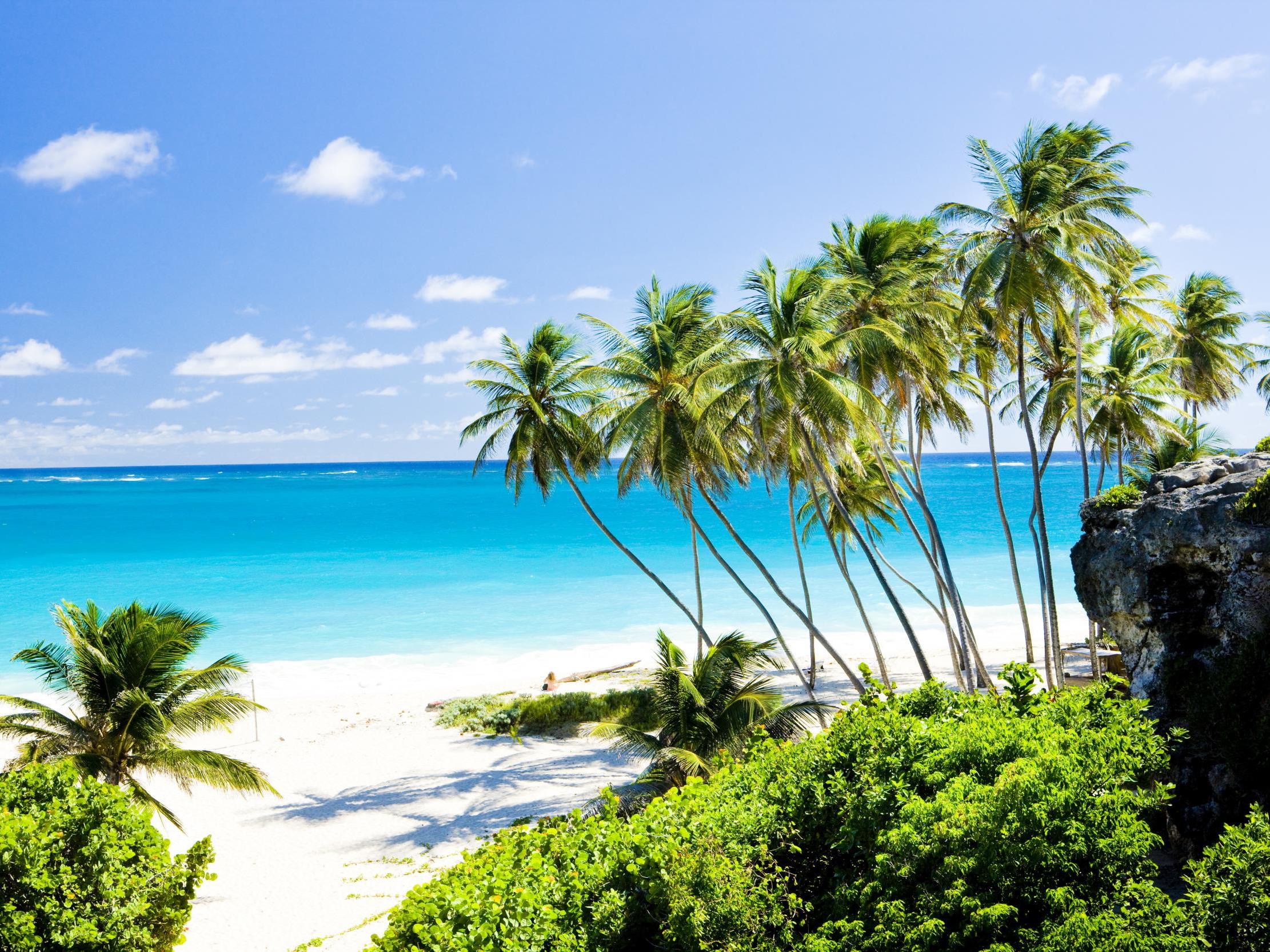 The idyllic Bottom Bay in Barbados