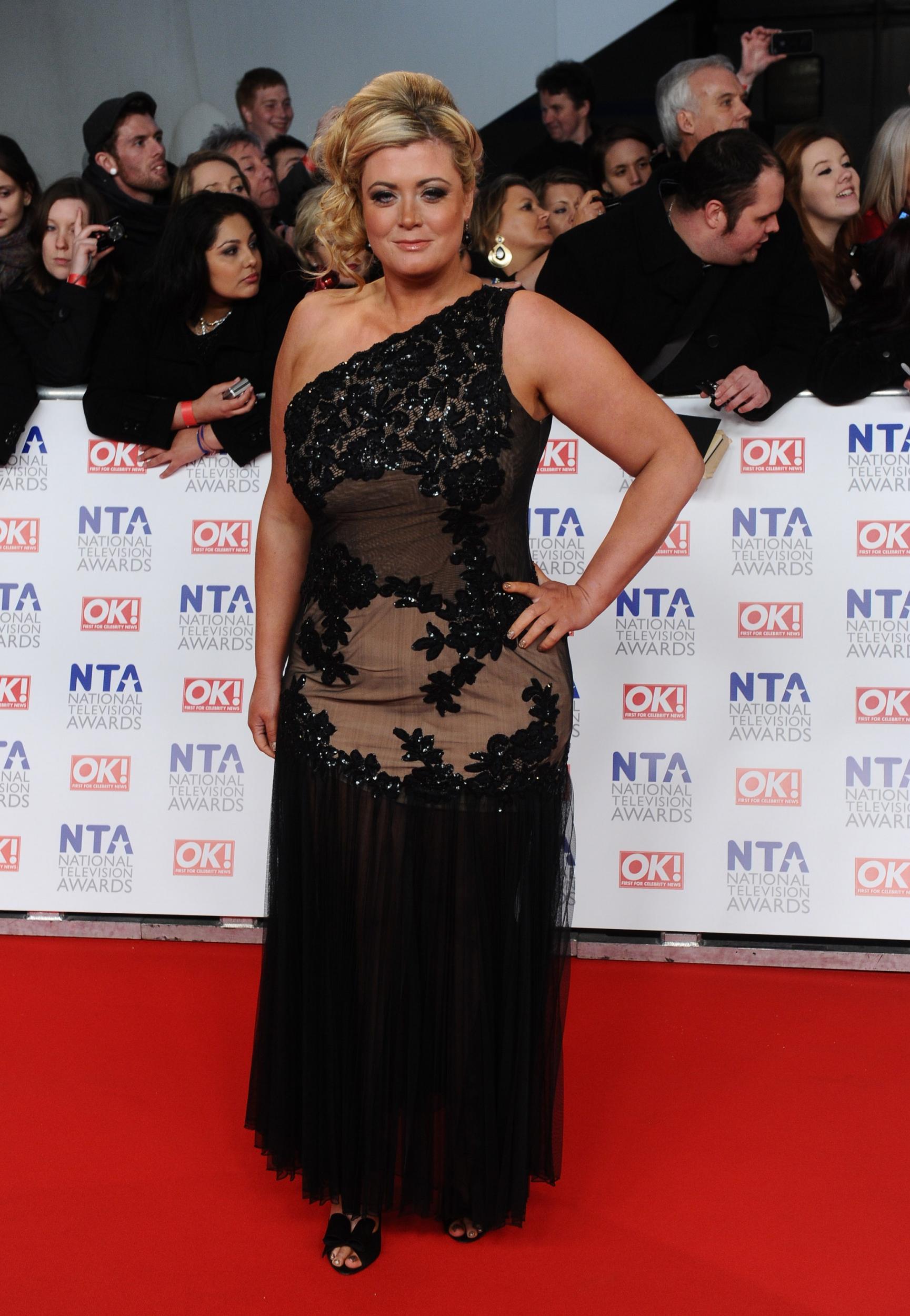 Gemma Collins attended the National Television Awards after experiencing a miscarriage (Getty)