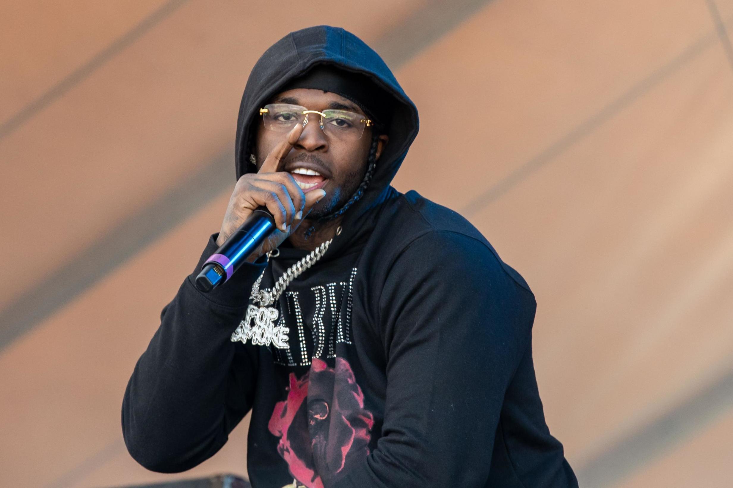 Pop Smoke performs during the Astroworld Festival on 9 November 2019 in Houston, Texas.