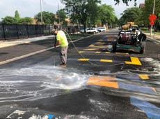 Black Lives Matter mural in Chicago defaced to say 'All Lives Matter'