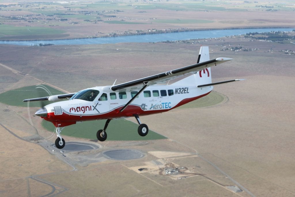 The MagniX is the largest electric plane to successfully fly.