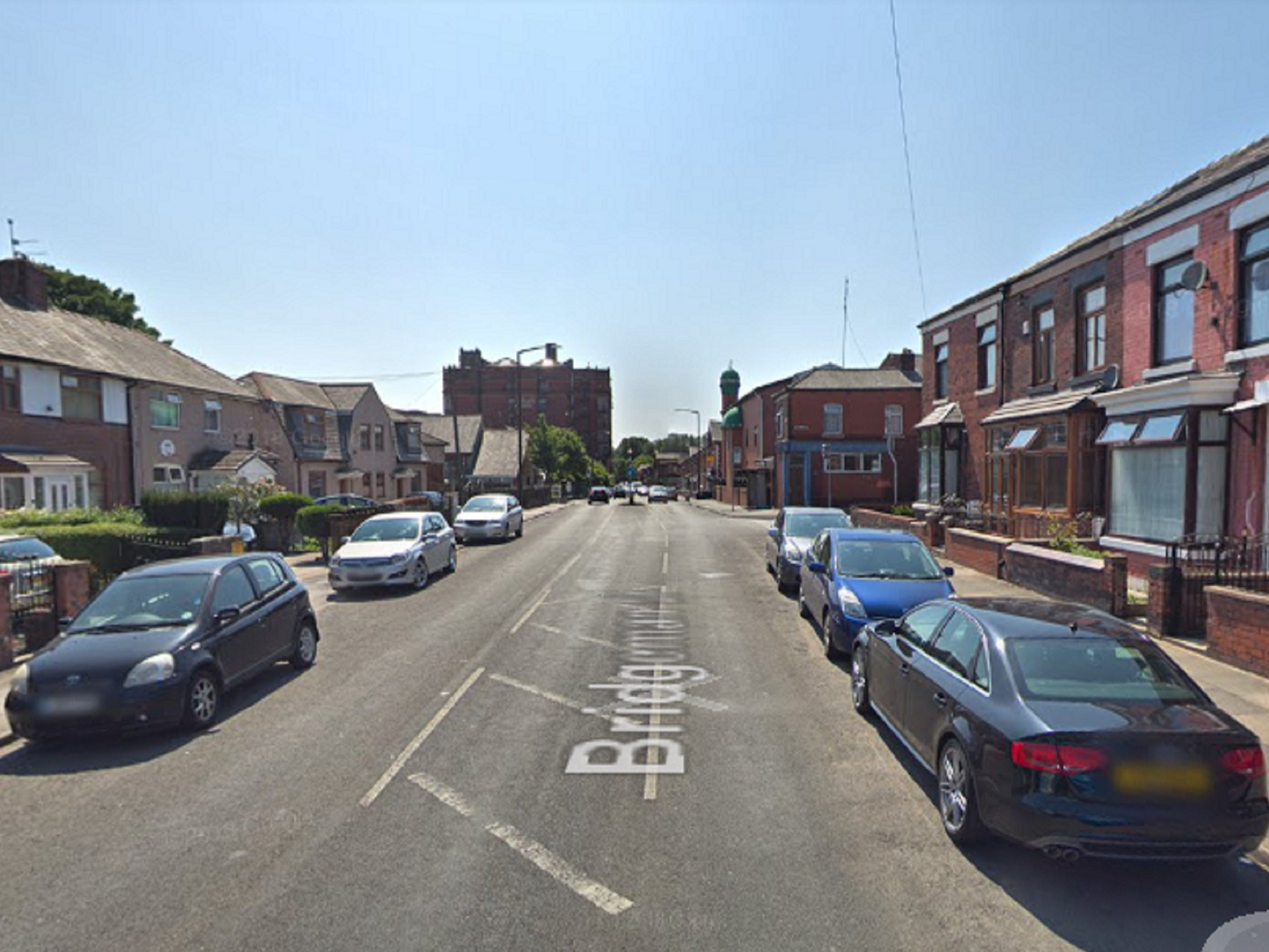 General view of Bridgeman Street in Bolton, Greater Manchester.