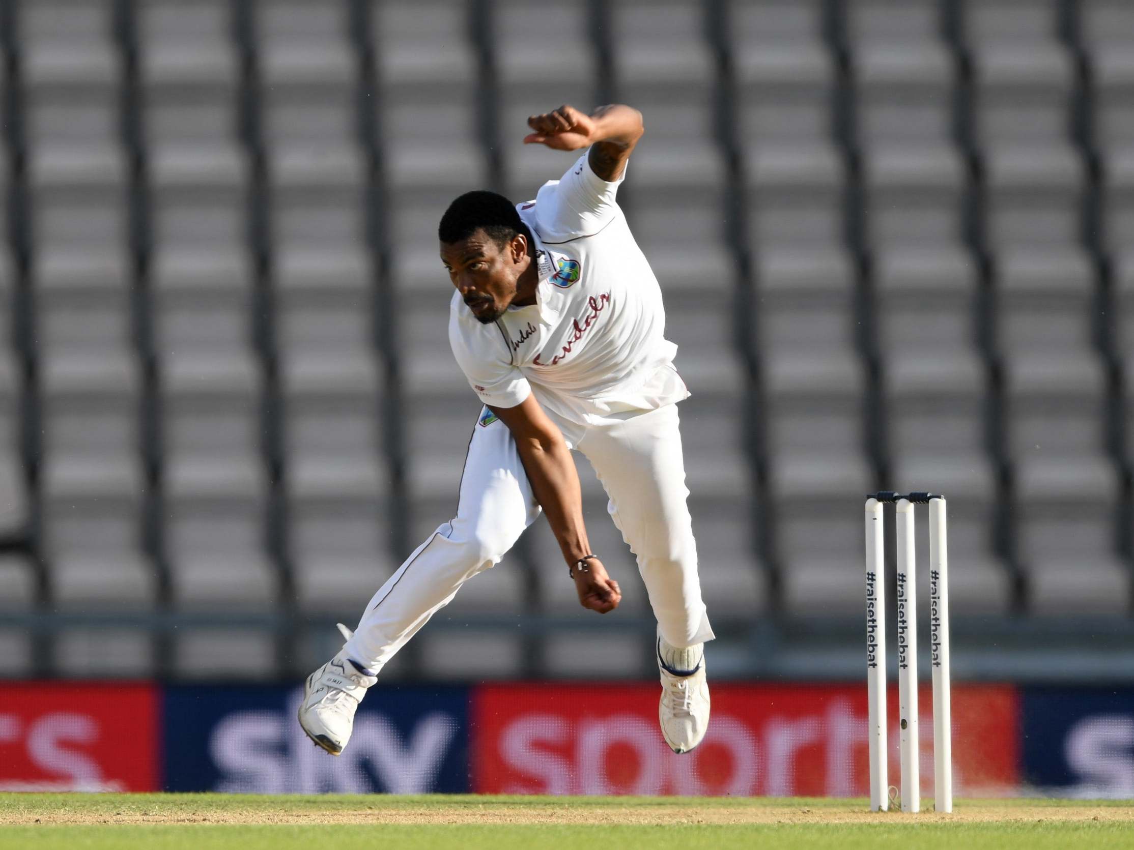 West Indies fast bowler Shannon Gabriel