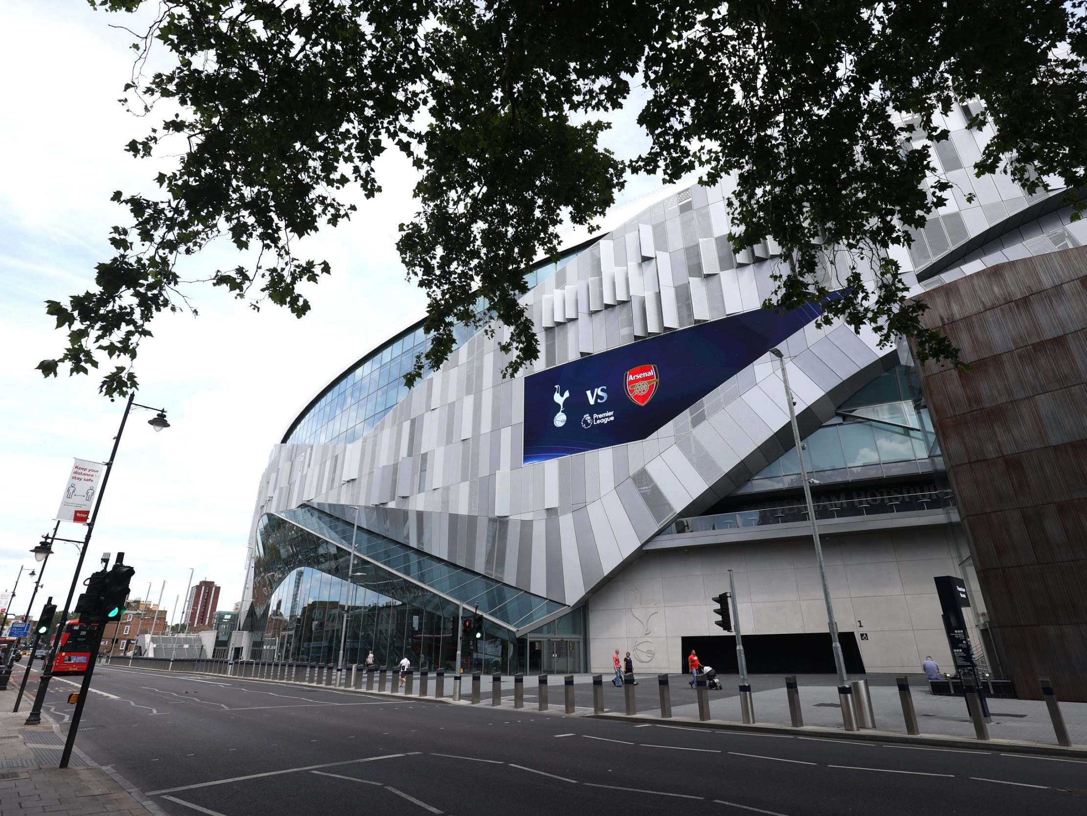 Matches like the north London derby are being played behind closed doors