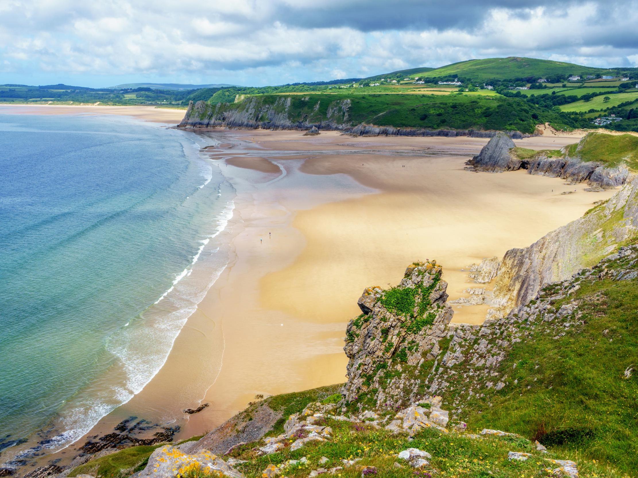 Three Cliffs Bay on the Gower Peninsula